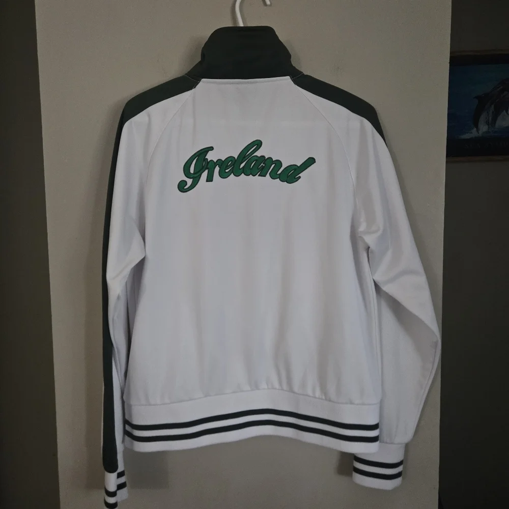 5 for $25  White and Green Ireland Track Jacket - Picture 6 of 6